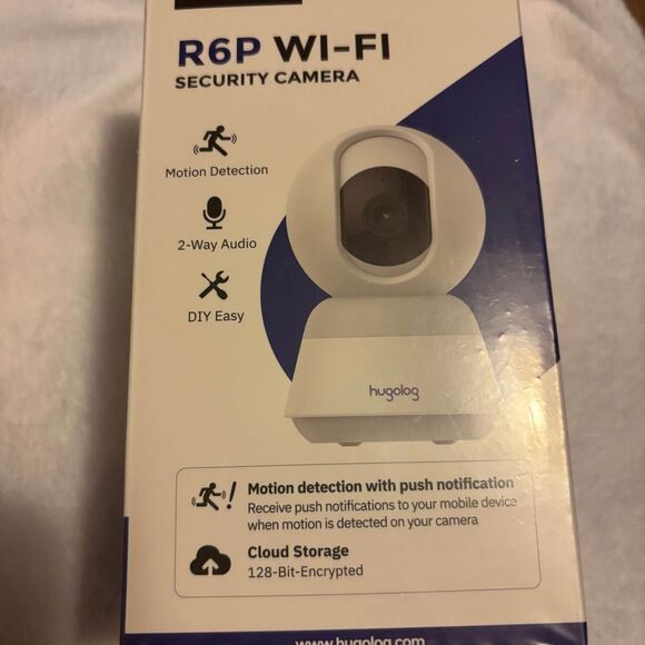 Hugolog R6P Wi-Fi Indoor Security 5mp Pan/Tilt Camera White Housing